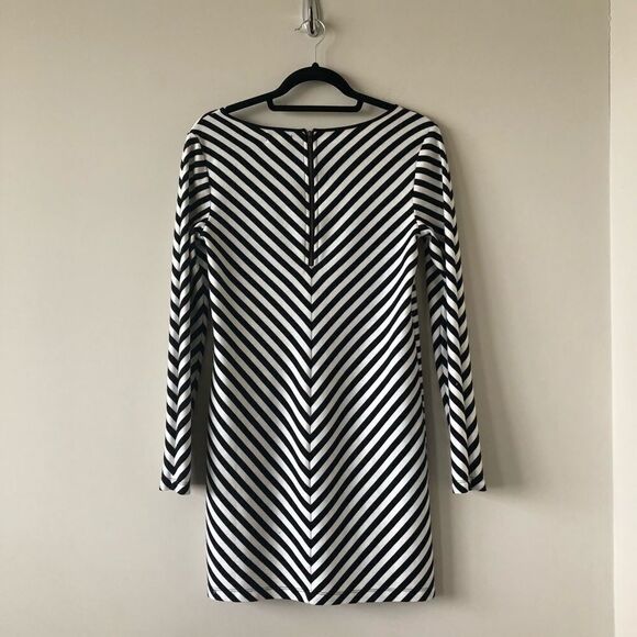 SILENCE & Noise Ponte Knit Stripe Dress - Picture 3 of 7